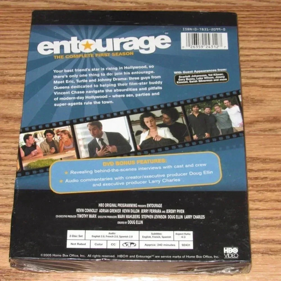 ENTOURAGE (DVD) the complete first season (2 disc set)~SEALED!.....Great Gift! - Picture 2 of 2